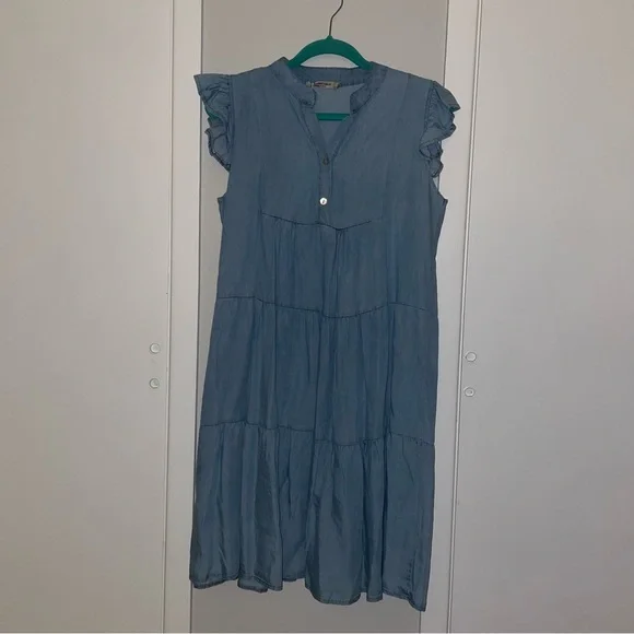 Valentina Naldi | Dresses | Valentina Naldi Light Blue Chambray Tiered Tencel Dress | Poshmark Valentina Naldi | Dresses | Valentina Naldi Light Blue Chambray Tiered Tencel Dress | Poshmark